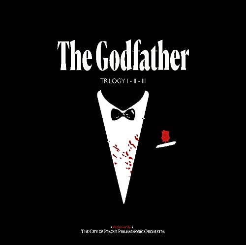 تصویر جلد The Godfather Trilogy · Clear/Red Splatter LP؛ نمونه‌ای از کاتالوگ ارسالی