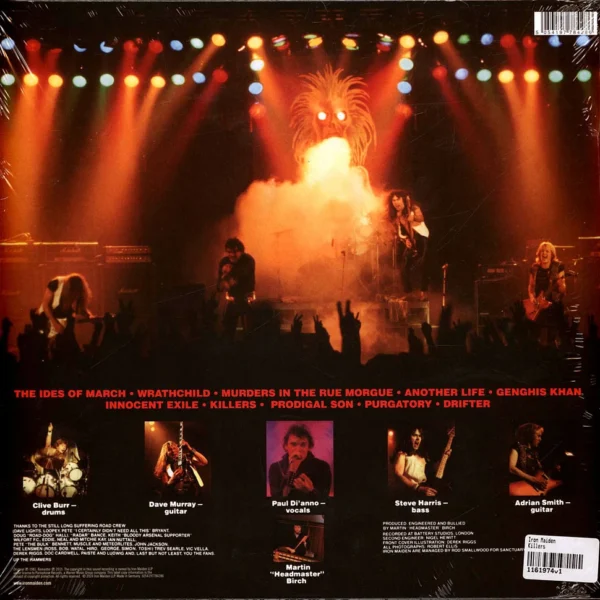 Iron Maiden Killers Plak
