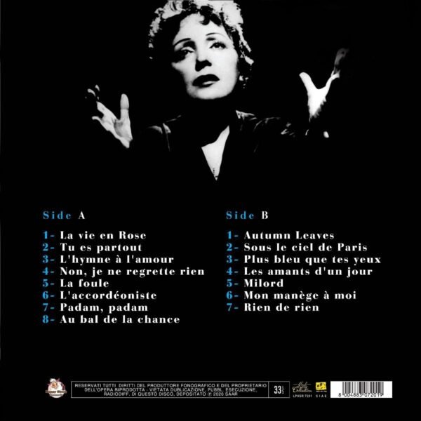 Edith Piaf - La Vie En Rose LP - Görsel 2