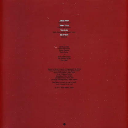 King Crimson Discipline (Steven Wilson Mix) LP - Görsel 2