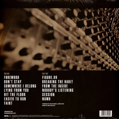Linkin Park - Meteora Limited Translucent Gold & Red Splatter Vinyl edition - Görsel 3