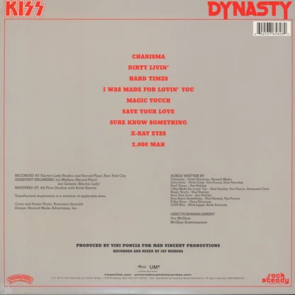 Kiss - Dynasty LP - Görsel 2