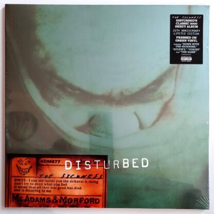 Disturbed - The Sickness Limited 25th Anniversary Green Vinyl edition - Görsel 3