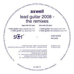 Axwell - Lead Guitar 2008 Remixes 1LP