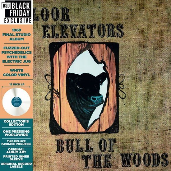 13TH FLOOR ELEVATORS - BULL OF THE WOODS 1LP .. WOODS / A-SIDE/B-SIDE BLACK & WHITE VINYL / BLF 23