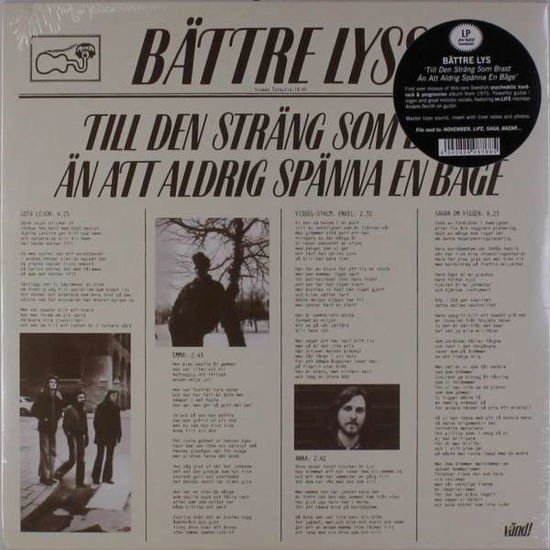 Battre Lyss - Till den Strang Som Brast an Att Aldrig Spanna 1LP