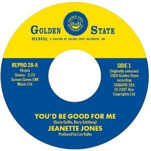 Jeanette Jones - You’d Be Good for Me C/w Cut Loose 1LP