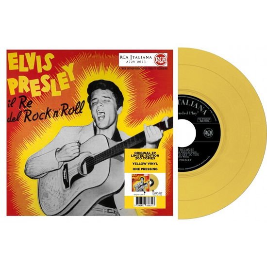 Elvis Presley - Etranger No. 15 - Il Re Del RockNRoll (Italie) (Yellow Vinyl) 1LP