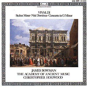 JAMES BOWMAN THE ACADEMY OF AN VIVALDI STABAT MATER; CONCERT CD