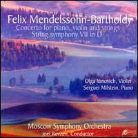 Mendelssohn-Bartholdy Yanovich Revzen - Mendelssohn Concerto For Piano Violin & 1CD