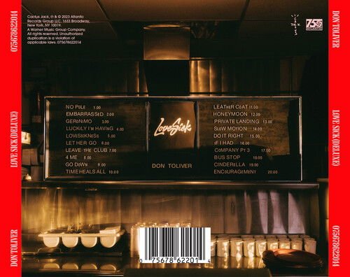 Toliver, Don - Love Sick 1-CD