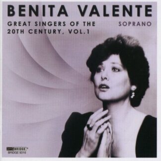 BENITA VALENTE Great Singers Of The 20Th Century 1 CD
