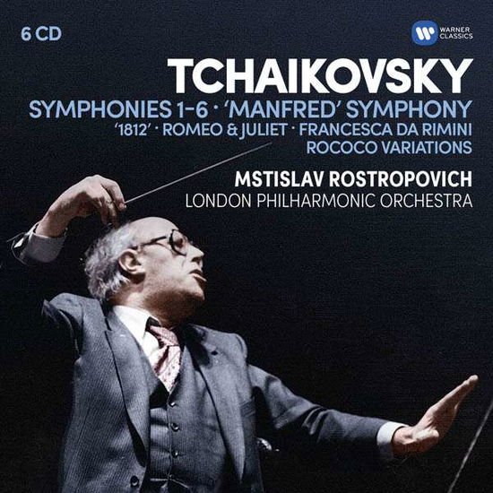 Mstislav Rostropovich / London Philharmonic Orchestra - Tchaikovsky: Symphonies 1-6. Manfred Symphony. Francesca Da Rimini. Romeo And Juliet Fantasy Overture. 1812. Rococo Variations 6CD