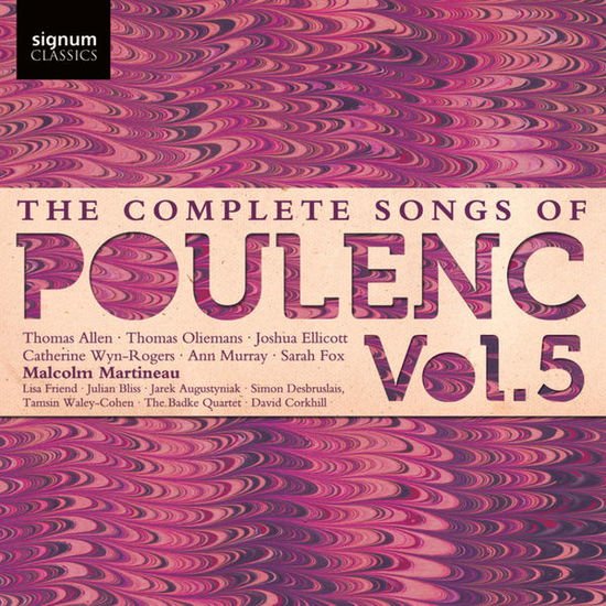 THOMAS ALLEN, THOMAS OLIEMANS, JOSHUA ELLICOTT, CA THE COMPLETE SONGS OF FRANCIS POULENC, VOL.5 CD