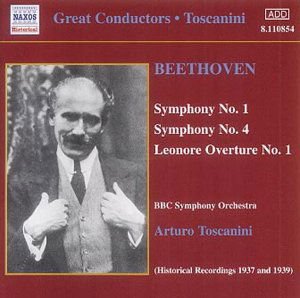 BBC Symphony Orchestra / Toscanini, Arturo - TOSCANINI: Beethoven 1CD