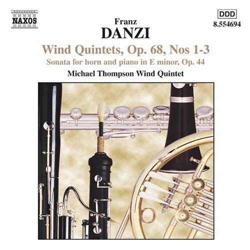Danzi / Fowke / Michael Thompson Wind - Wind Quintets Op 68 1CD