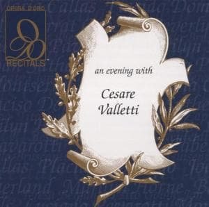 Cesare Valletti - An Evening With Cesare Valletti 1CD