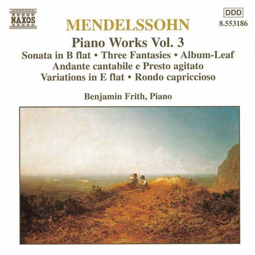 BENJAMIN MENDELSSOHN PIANO WORKS VOL 3 CD
