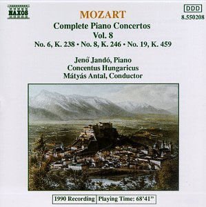 JANDOCO MOZARTCPTE PIANO CTOS VOL 8 CD
