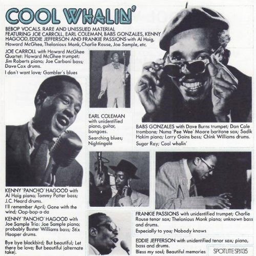 Cool Whalin Bebop Vocals 1CD