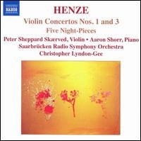 Henze / Skaerved / Saarbrucken Sym / Lyndon-gee - Violin Concertos Nos 1&3 1CD