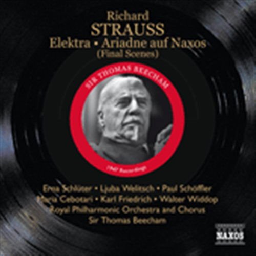Beecham, Thomas / Cebotari, Maria / Erbach, Ernst / Field-Hyde, Margaret / Friedrich, Karl / Furmedge, Edith / Garside, Gwladys / Heaton, Maud / Patriss, Sylvia / Royal Philharmonic Chorus / Royal Philharmonic Orchestra / Schluter, Erna / Schöffler, Paul - STRAUSS: Elektra / Ariadne 1CD