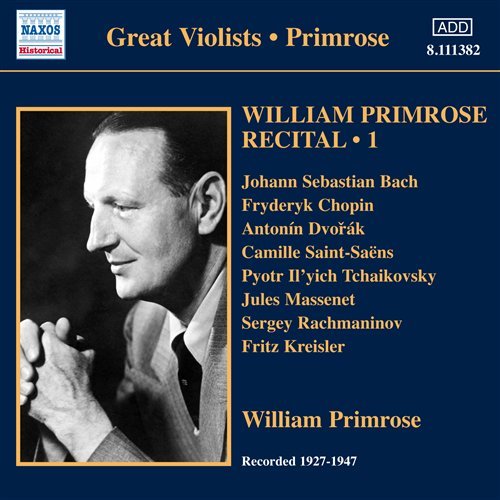Anderson, Marian / Goossens, Sidonie / Isaacs, Harry / Kahn, Joseph / O´Connell, Charles / Primrose, William / Rupp, Franz / Sokoloff, Vladimir / Stimer, David / Studio pianist / Victor Symphony Orchestra - PRIMROSE: Recital Vol.1 1CD