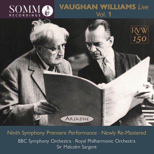 BBC SO/RPO/SARGENT VAUGHAN WILLIAMSLIVE VOL.1 CD