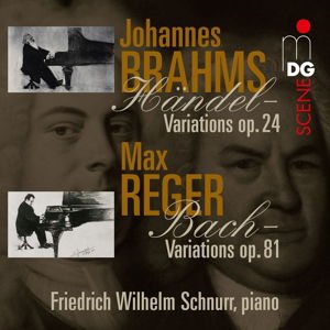 Brahms / Reger / Schnurr,friedrich Wilhelm - Variations & Fugues on Themes by Handel & Bach 1CD
