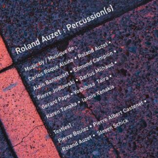 Roland Auzet - Roland Auzet: Percussions 3CD