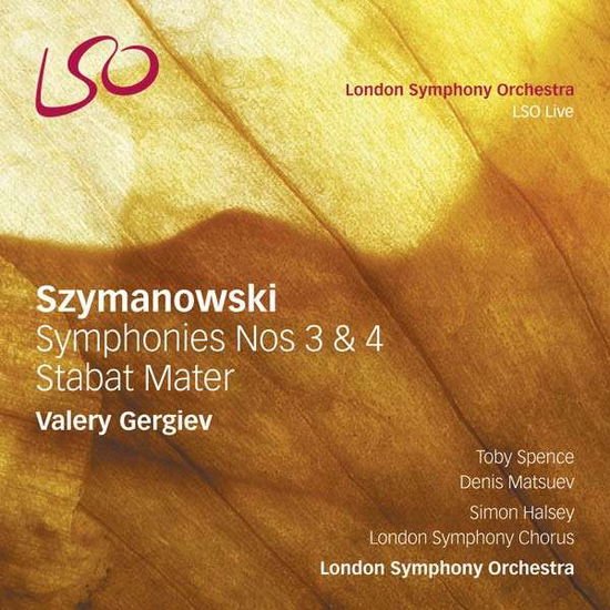 Toby Spence Denis Matsuev Sally Matthews Eka - Szymanowski / Symphonies N 3 & 4 1CD
