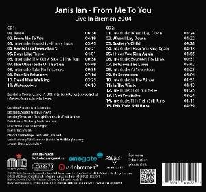 JANIS IAN From Me To You (Live In Bremen 2004) CD
