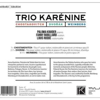 Trio Karenine - Chostakovitch. Dvorak. Weinberg 1CD