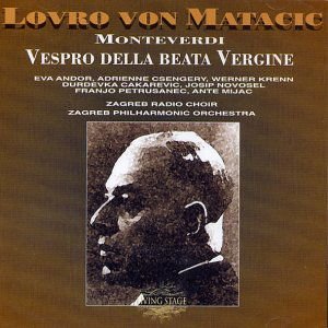 Matacic / Zagreb 5 - Vespro Della Beata V Living Stage Klassisk 2CD