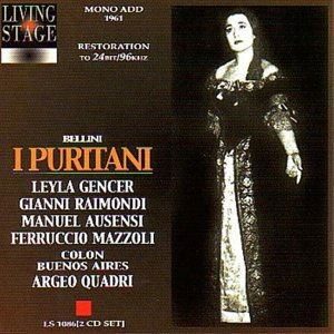 BELLINI BELLINI PURITANI GENCER BUENOS CD