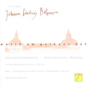 Boehner / Thueringen Philharmonie Gotha / Breuer - Music at the Court of Gotha: Orchestral Works 1CD