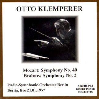 Mozart / Brahms / Klemperer - Symphony 40 & 2 1CD