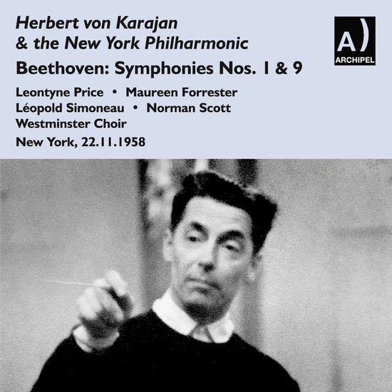 Beethoven / New York Philharmonic / Karajan - Symphonies 9 1 & 5 2CD