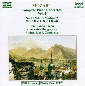 JANDO CO MOZARTCPTE PIANO CTOS VOL 2 CD