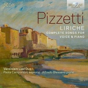 Vansisiem Lied Duo - Pizzetti: Liriche - Complete Songs For Voice & Piano 3CD