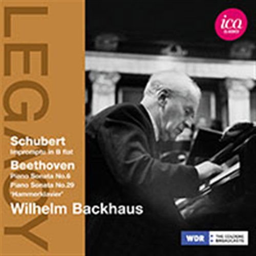 Wilhelm Backhaus - Impromptu B Flatsonatas 629 1CD