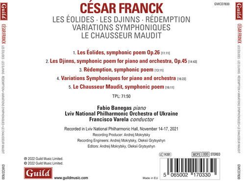 Fabio Banegas - Cesar Franck Les Eolides Les Djinns Redeption 1CD