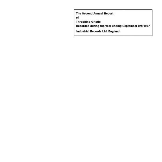 Throbbing Gristle - Second Annual Report Of Throbbi 2CD