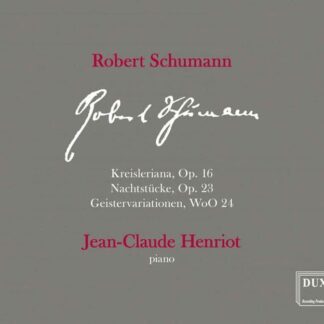 ROBERT SCHUMANN Robert Schumann Kreisleriana Op 16 Nacht CD