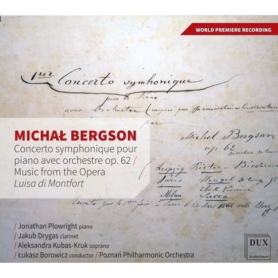POZNAN PHILHARMONIC ORCHESTRA BERGSON CONCERTO SYMPHONIQUE CD