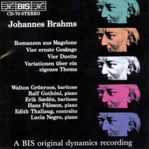 Brahms / Saeden / Thallaug / Palsson / Negro - Songs from Magelone 1CD