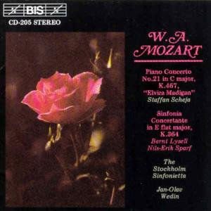 Mozart / Wedin / Stockholm Sinfonietta - Piano Concerto 21 / Sinfonia Concertante 1CD