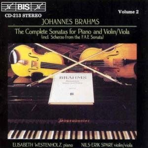 Brahms / Sparf / Westenholz - Viola Sonatas 1CD