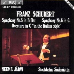 Schubert / Jarvi / Stockholm Sinfonietta - Symphonies 5 & 6 / Overture in Italian Style 1CD
