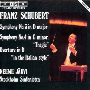Schubert / Jarvi / Stockholm Sinfonietta - Symphonies 3 & 4 1CD